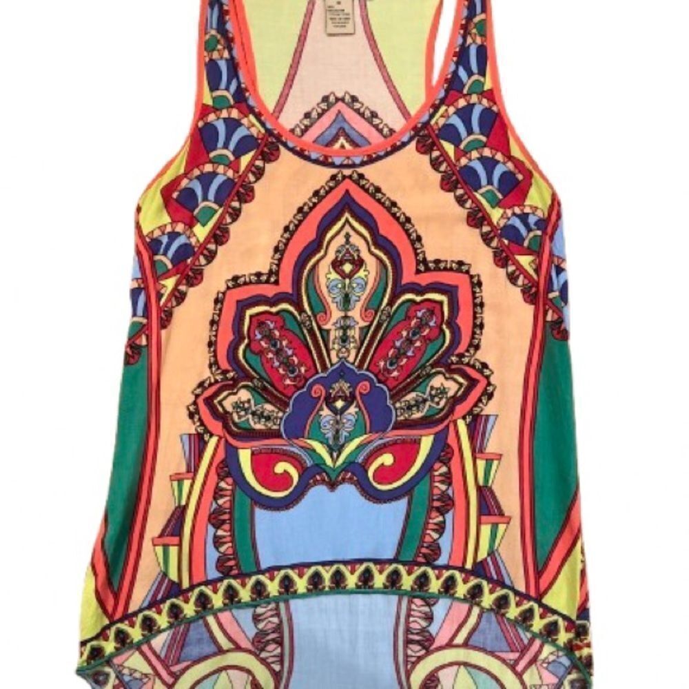 Flying Tomato Colorful Boho Tank Top